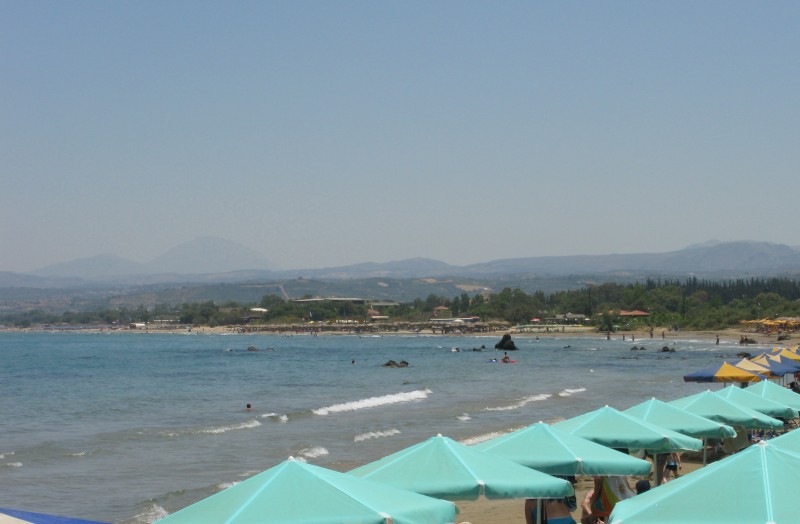 The large beach starting from Georgioupolis. - The large beach starting from Georgioupolis.